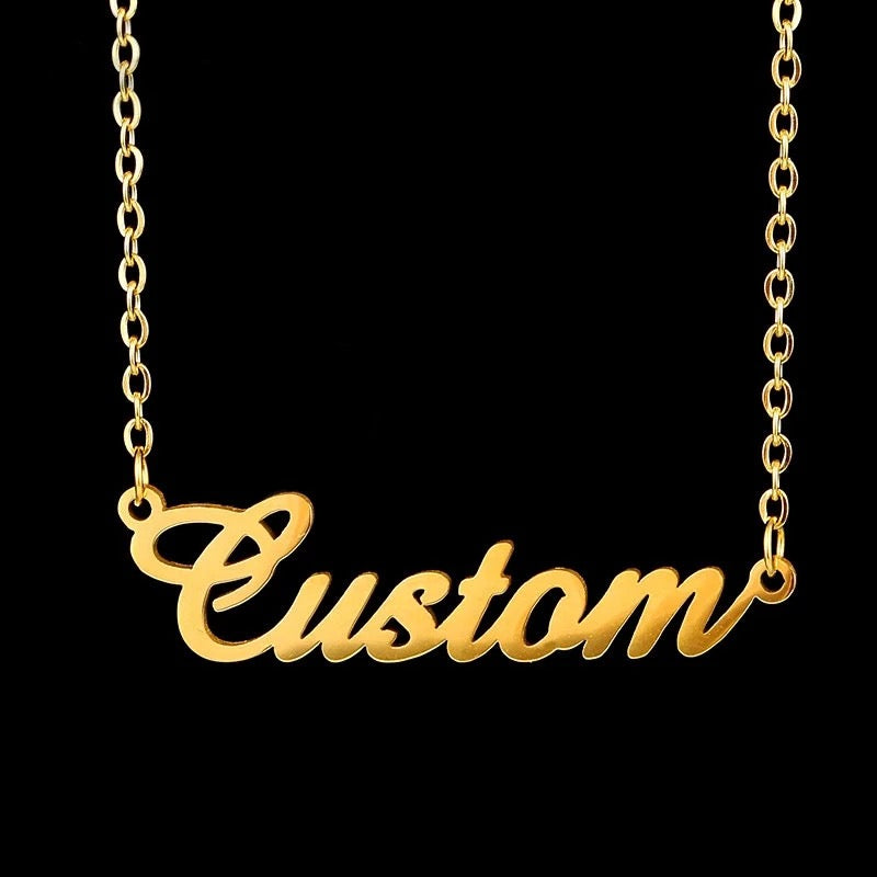 Customised deals gold necklace